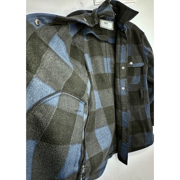 Jetty Tahoe Fleece Jacket Woman’s Small Blue Black Gray Missing Belt Super Soft - Picture 8 of 9